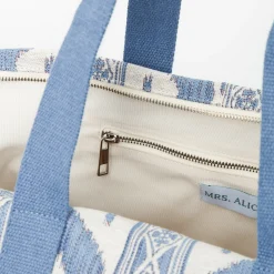 Mrs. Alice Blue Ikat Travel Bag< Mrs. Alice Tote Bags | Mrs. Alice Monogram
