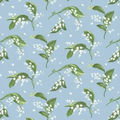 Mrs. Alice Blue Lily of the Valley Wallpaper< Serena Fresson Wallpapers