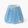 Mrs. Alice Blue Lotus Deep Scallop Lampshade (18cm)< Summer Lighting | Lampshades
