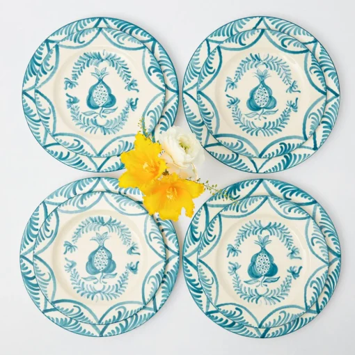 Mrs. Alice Blue Melograno Dinner & Starter Plates (Set of 8)< Crockery Sets