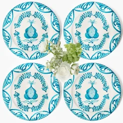Mrs. Alice Blue Melograno Dinner Plates (Set of 4)< Dinner Plates | Crockery Sets