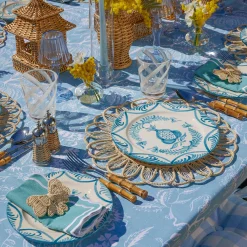 Mrs. Alice Blue Melograno Dinner Plates (Set of 4)< Dinner Plates | Crockery Sets