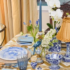 Mrs. Alice Blue Parrot Candle Set (Dusty Blue)< Summer Candleware | Candles