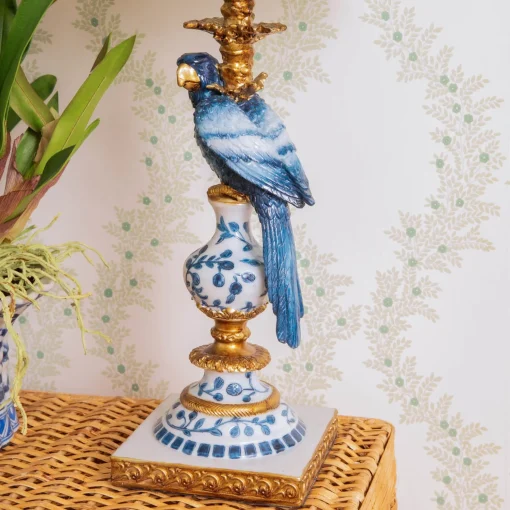 Mrs. Alice Blue Parrot Lamp< Corded Table Lamps | Lamp Stands