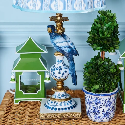 Mrs. Alice Blue Parrot Lamp< Corded Table Lamps | Lamp Stands