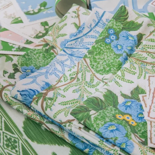 Mrs. Alice Blue Pavilion Fabric< Serena Fresson Fabrics