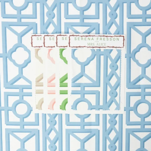 Mrs. Alice Blue Pavilion Fabric< Serena Fresson Fabrics