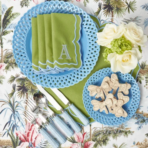 Mrs. Alice Blue Rattan Cutlery (5 Piece)< Cutlery Sets