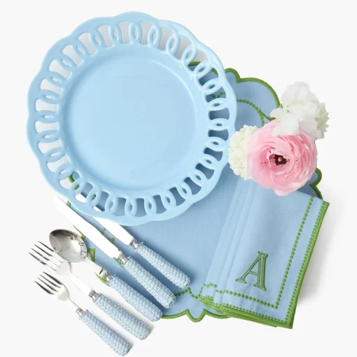 Mrs. Alice Blue Rattan Cutlery (5 Piece)< Cutlery Sets