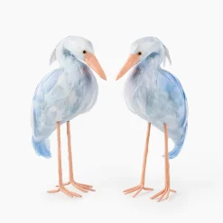Mrs. Alice Blue Saskia Stork (Pair) - 25cm< Year-round Decorations | Spring Decorations