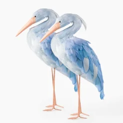 Mrs. Alice Blue Saskia Stork (Pair) - 44cm< Year-round Decorations | Spring Decorations
