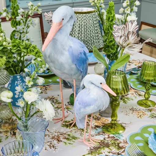 Mrs. Alice Blue Saskia Stork (Pair) - 25cm< Year-round Decorations | Spring Decorations