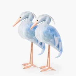 Mrs. Alice Blue Saskia Stork (Pair) - 25cm< Year-round Decorations | Spring Decorations