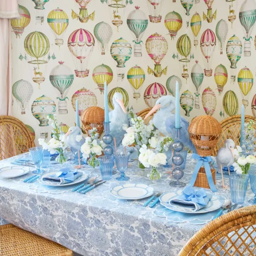 Mrs. Alice Blue Saskia Stork (Pair) - 25cm< Year-round Decorations | Spring Decorations