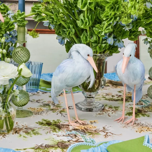 Mrs. Alice Blue Saskia Stork (Pair) - 25cm< Year-round Decorations | Spring Decorations