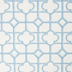 Mrs. Alice Blue Shaded Bamboo Fabric< Serena Fresson Fabrics