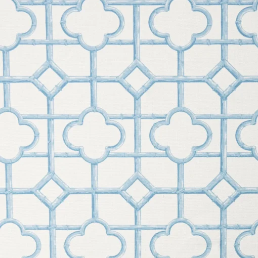 Mrs. Alice Blue Shaded Bamboo Fabric< Serena Fresson Fabrics