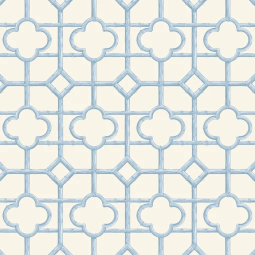 Mrs. Alice Blue Shaded Bamboo Wallpaper< Serena Fresson Wallpapers