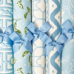 Mrs. Alice Blue Shaded Bamboo Wallpaper< Serena Fresson Wallpapers