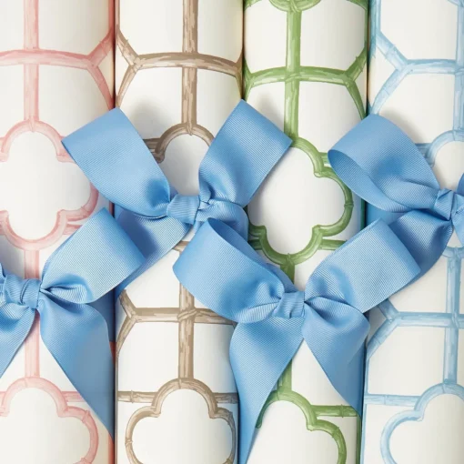 Mrs. Alice Blue Shaded Bamboo Wallpaper< Serena Fresson Wallpapers