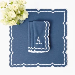 Mrs. Alice Blue Theodora Napkins (Set of 4)< Napkins | Mrs. Alice Monogram