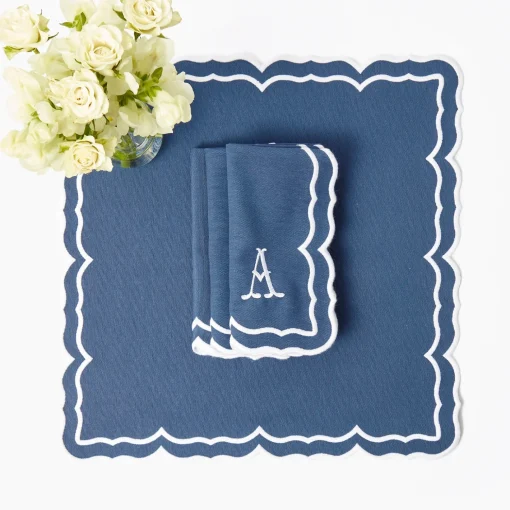 Mrs. Alice Blue Theodora Napkins (Set of 4)< Napkins | Mrs. Alice Monogram