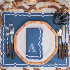 Mrs. Alice Blue Theodora Napkins (Set of 4)< Napkins | Mrs. Alice Monogram