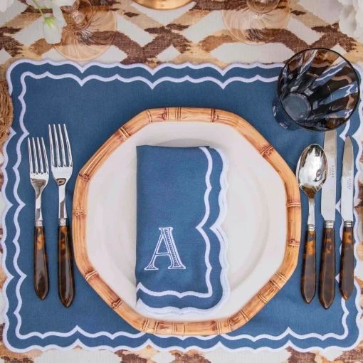 Mrs. Alice Blue Theodora Napkins (Set of 4)< Napkins | Mrs. Alice Monogram