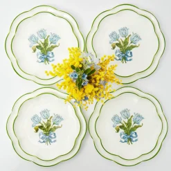 Mrs. Alice Blue Tulip Dinner & Starter Plates (Set of 8)< Summer Crockery | Crockery Sets
