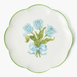 Mrs. Alice Blue Tulip Dinner & Starter Plates (Set of 8)< Summer Crockery | Crockery Sets