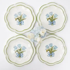 Mrs. Alice Blue Tulip Dinner & Starter Plates (Set of 8)< Summer Crockery | Crockery Sets