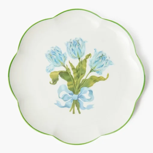 Mrs. Alice Blue Tulip Dinner Plate< Summer Crockery | Dinner Plates