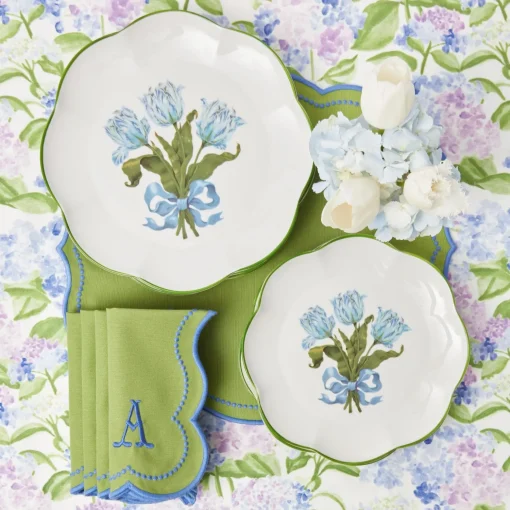 Mrs. Alice Blue Tulip Dinner Plate< Summer Crockery | Dinner Plates