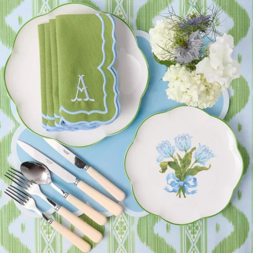 Mrs. Alice Blue Tulip Dinner Plate< Summer Crockery | Dinner Plates