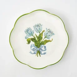 Mrs. Alice Blue Tulip Dinner Plates (Set of 4)< Summer Crockery | Dinner Plates