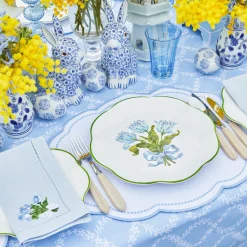 Mrs. Alice Blue Tulip Dinner Plates (Set of 4)< Summer Crockery | Dinner Plates