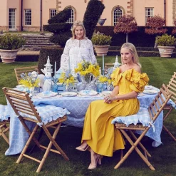 Mrs. Alice Blue Tulip Dinner Plates (Set of 4)< Summer Crockery | Dinner Plates