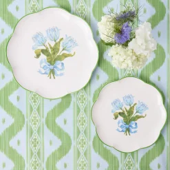 Mrs. Alice Blue Tulip Dinner Plates (Set of 4)< Summer Crockery | Dinner Plates
