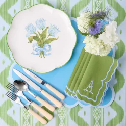 Mrs. Alice Blue Tulip Dinner Plates (Set of 4)< Summer Crockery | Dinner Plates
