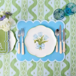 Mrs. Alice Blue Tulip Dinner Plates (Set of 4)< Summer Crockery | Dinner Plates