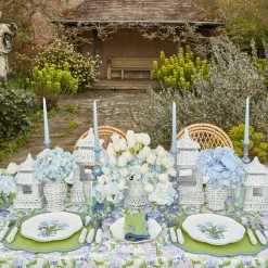 Mrs. Alice Blue Tulip Dinner Plates (Set of 4)< Summer Crockery | Dinner Plates