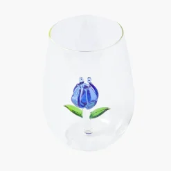 Mrs. Alice Blue Tulip Glasses (Set of 4)< Glasses