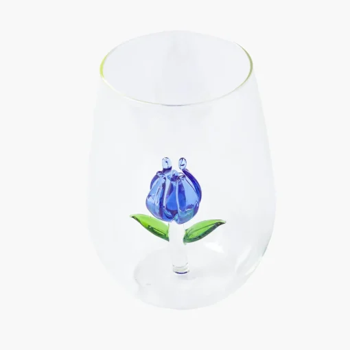 Mrs. Alice Blue Tulip Glasses (Set of 4)< Glasses