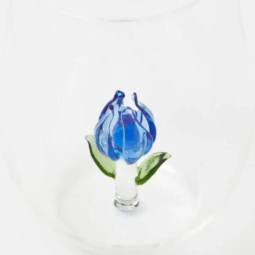 Mrs. Alice Blue Tulip Glasses (Set of 4)< Glasses