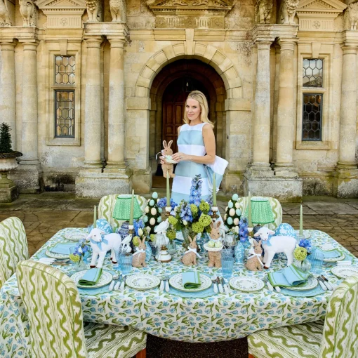 Mrs. Alice Blue Tulip Tablecloth< Tablecloths