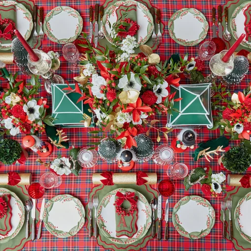 Mrs. Alice Bonnie Tartan Tablecloth< Tablecloths