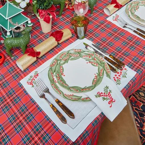 Mrs. Alice Bonnie Tartan Tablecloth< Tablecloths