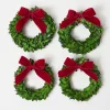 Mrs. Alice Boxwood Wreath (Set of 4)< Christmas Decorations