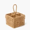 Mrs. Alice Braided Rattan Cutlery Basket< For The Rattan Lover