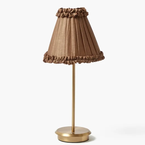 Mrs. Alice Brown Frilled Silk Lampshade (18cm)< Lampshades